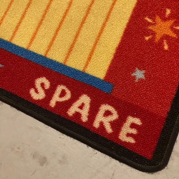 Vintage Galaxy Bowl Bowling Rug Carpet 67 X 26 Rare - Picture 7 of 11